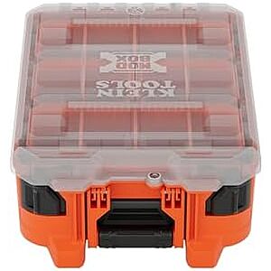 $29.98* | Klein Tools MODbox Half-Width Tall Stackable Component Storage Box at Amazon