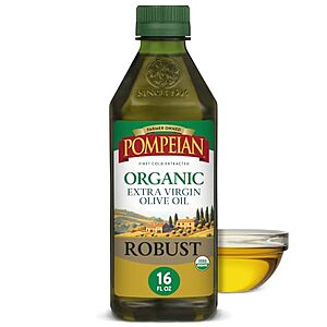 [SnS] $4.25 | 16-Oz Pompeian USDA Organic Robust Extra Virgin Olive Oil at Amazon