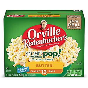 [SnS, AC] $3.73* | 12-Pack Orville Redenbacher's Microwave SmartPop Butter Popcorn at Amazon (31.1￠ each)