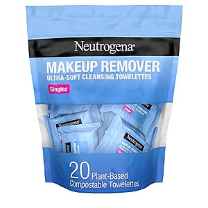 [SnS, AC] $2.51* | 20-Ct Neutrogena Makeup Remover Wipes Cleansing Towelettes at Amazon