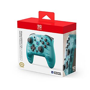$38.36: HORI Wireless HORIPAD Turbo (Aqua) for Nintendo Switch 2 at Amazon