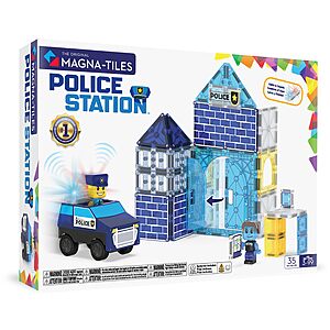 MAGNA-TILES Police Station 35-Piece Magnetic Construction Set $34.99 + Free S&H w/ Prime or $35+