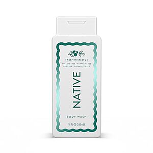 [SnS, AC] $13.35* | 3 × 18-Oz Native Body Wash (Fresh Mistletoe) ($4.45 each) at Amazon
