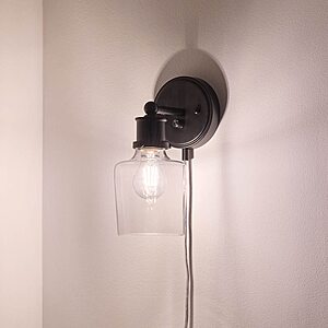 Kichler 1-Light Hardwired/Plug-in Wall Sconces (4 Styles) $12.49 + Free Shipping