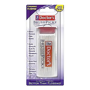 120-Count The Doctor's BrushPicks 2-in-1 Interdental Brush & Dental Pick $1.34 w/ S&S + Free Shipping w/ Prime or on $35+