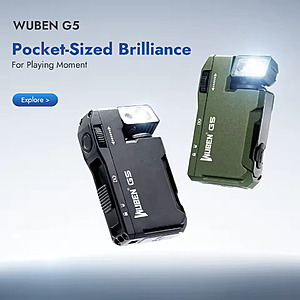 Wuben G5 Rechargeable EDC Flashlight; free S&H; $16.9