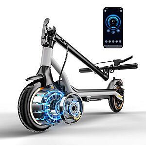 HopCycle Electric Scooter - Electric Scooter Adults, 1000W/500W Motor, 25/21/18 MPH, 10''/8.5'' Tires, 28/23/21 Miles, APP Control $159.94