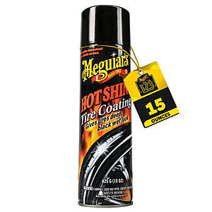 $5.97 FS WALMART+ or Pick Up Meguiar's Hot shine High Gloss Tire Coating, G13815, 15 oz