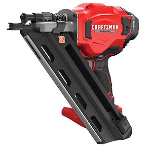 $299: CRAFTSMAN V20 Brushless Cordless 30° Framing Nailer (Tool Only) (CMCN630PTB) at Amazon