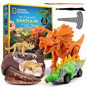 National Geographic Ultimate Dinosaur Activity Kit $12.53 + Free Shipping w/ Prime or on orders over $35