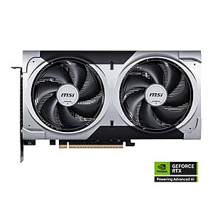 MicroCenter MSI NVIDIA GeForce RTX 5060 Ti VENTUS 2X BLACK PLUS Overclocked Dual Fan 16GB GDDR7 PCIe 5.0 Graphics Card $549.99