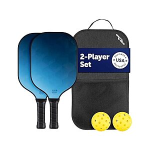 $14.99 | Sport Squad Pickleball Set with Travel Bag (Blue) at Woot!