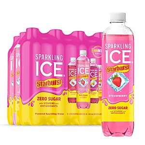 Select Accts[AC,S&S]: 12-Pk 17-Oz Sparkling Ice Sparkling Water (STARBURST Variety Pack) $8.10 + Free S&H w/ Prime or $35+