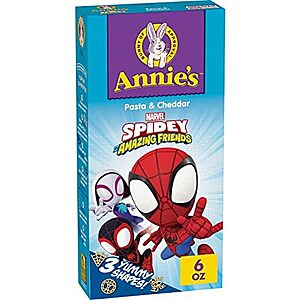 Annie's Organic Spiderman & Friends Mac and Cheese 6oz Box  $2.08 Amazon