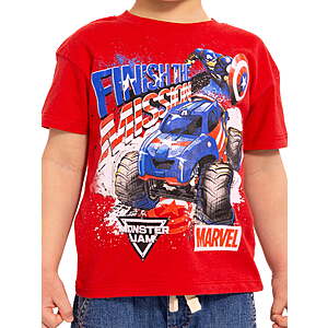 More Added $1.99 Toddler Short Sleeve Graphic Patriotic Americana Americana Crewneck T-Shirt