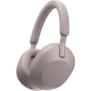 Sony WH-1000XM5 Premium Noise Cancelling Wireless Headphones, Smoky Pink $248