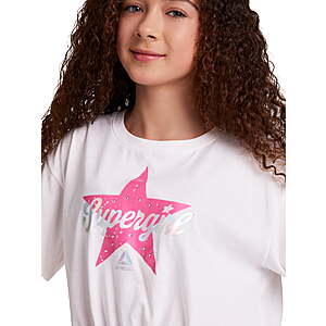 Reebok Girl's Supergirl Glam Graphic T-Shirt $4.95+