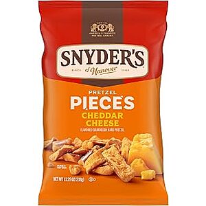 $2.72 S&S CLIP Q Snyder's of Hanover 11.25 oz bags Flavored Pretzel Pieces (4 options at llnk)