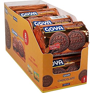 Goya Foods Chocolate Maria Cookies, 3.5 Ounce (Pack of 8)~$4.69 @ Amazon