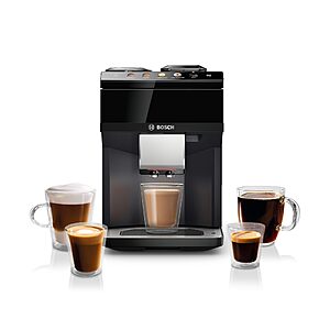 Amazon $799 - Bosch 500 Series Fully Automatic Coffee, Espresso Machine - Black | Double Cup, Large Bean Capacity, 9 Coffee and Milk-Based Drinks
