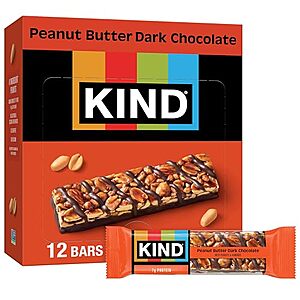 12-Count 1.4-Oz KIND Peanut Butter Dark Chocolate Snack Bars $7.25 w/ S&S + Free Shipping w/ Prime or on $35+