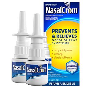 NasalCrom Nasal Spray  200 Sprays (2pack) $22.50 @ Amazon