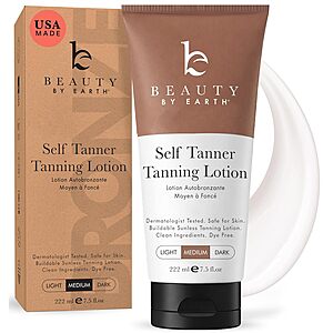 Beauty by Earth Self Tanner - USA Made with Natural & Organic Ingredients $29.99
