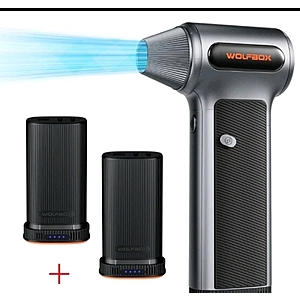 WOLFBOX MF200 Electric Air Duster with Removable Battery,
Dual-battery Pack