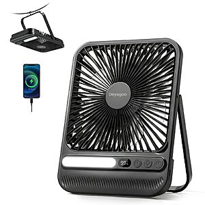 Travel Fan,7-Inch Portable Fan, Rechargeable Fan, 10000mAh Ultra-Thin Quiet $23.09