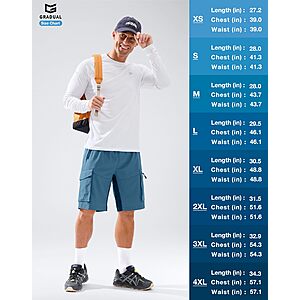 Men's Sun Protection Swim Long Sleeve UPF 50+ Rash Guard Shirts $11.99