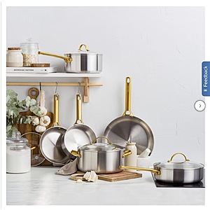GreenPan Reserve Stainless Steel 12-piece Cookware Set $199.99 Free Shipping Costco.com