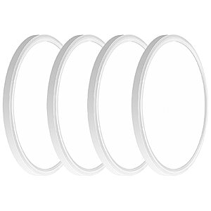 4PACK 3200lm LED Flush Mount Ceiling Light, Super Slim 12 inch LED Ceiling Light, 5000K Daylight LED (White, Four Pack) $30