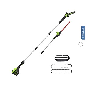 Greenworks 80V Gen 2 Polesaw/Pole Hedge Combo Kit ( Tool Only No Battery) $179.99 free shipping Costco.com