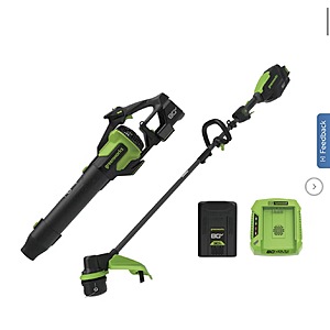 Greenworks 80V 730 CFM Blower & 17” String Trimmer $229.99 Free Shipping Costco.com