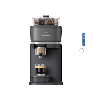Philips Baristina Dual Bean Automatic Espresso Machine with Grinder $329.99 + $9.99 Black or White Shipping Costco.com