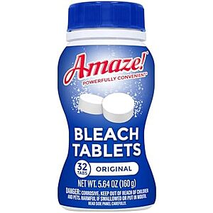 [NEW, SnS] $4.25 | 32-Count AMAZE Ultra Concentrated Bleach Tablets at Amazon
