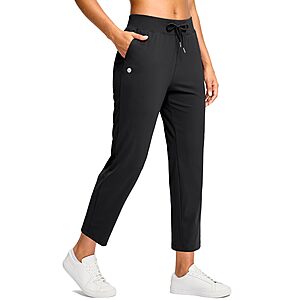 G Gradual Petite Pants for Women Ankle Pants with 2 Pockets, Black, M, 24" $19.79