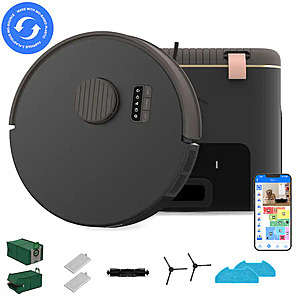 bObsweep - Bio Robot Vacuum & Mop with Self-Empty Function, Bio-Based Plastic Build, and Advanced Q-SLAM Mapping - Rock $219.99 Bestbuy.com