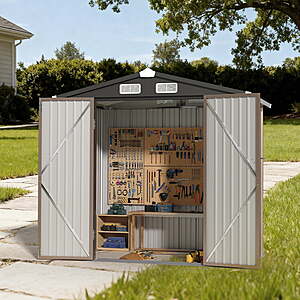 BaPiPro 6' x 4' Outdoor Storage Shed with Lockable Door $139.99 + Free S&H at Walmart