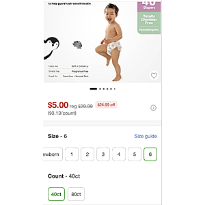 Parasol Chlorine-Free Diapers with RashShield Protection - Size 4 - 52ct + more $5
