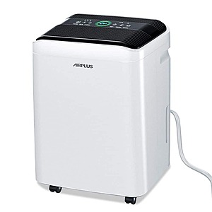 $180 HOME DEPOT 50 pt. 4,500 sq. ft. Dehumidifier for Basement in White with Drain Hose, Bucket, Continous Run, Ionizer, Quier Cloth Dry