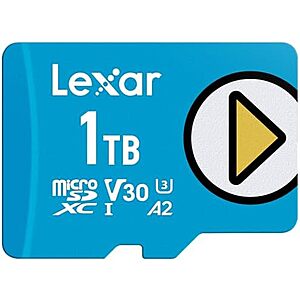 $149.99* | 1TB Lexar Play U3 V30 A2 Micro SD Memory Card (Blue) at Amazon