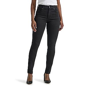 Lee Women's Ultra Lux Comfort Flex Motion High Rise Skinny Jean (Black) $17.63 + Free Shipping w/ Prime or on $35+