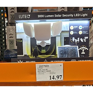 Lutec Motion Activated Solar Security LED Light $14.97 at Costco B&M. YMMV