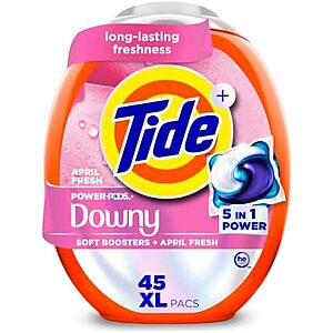 [SnS, AC] $11.24 | 45-Count Tide Power PODs 2-in-1 Laundry Detergent Pacs (April Fresh) at Amazon