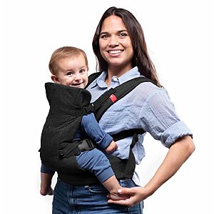 You+ME 4-in-1 Baby Carrier Newborn to Toddler, Mesh, 8-32 lbs, Black or Gray - $19.99