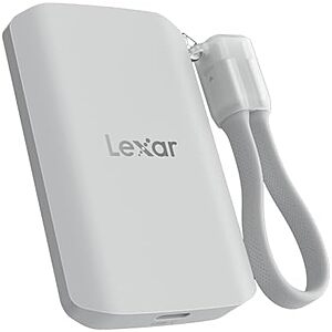 $269.99* | 2TB Lexar ES5 Magnetic External SSD, Silver (LES5XXX002T-RNWNU) at Amazon