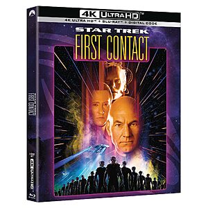Star Trek VIII: First Contact - [4K Ultra HD + Blu-ray + Digital Code] $12.31 + Free S&H w/ Prime or $35+