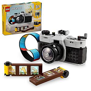 261-Piece Lego Creator 3-in-1 Retro Camera Building Kit $15.99 + Free Shipping w/ Prime or on $35+