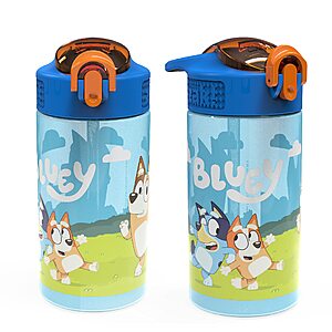 2-Pack Zak Designs Bluey Sage 16oz Leak-Proof Straw Kids Water Bottle $8.98 + Free S&H w/ Prime or $35+